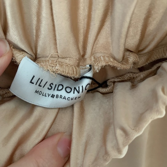 NWT Satin Wide Leg Pants Lili Sidonio - Picture 6 of 9